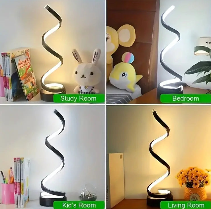 Elegant Spiral Table Lamp