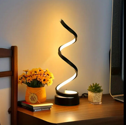 Elegant Spiral Table Lamp