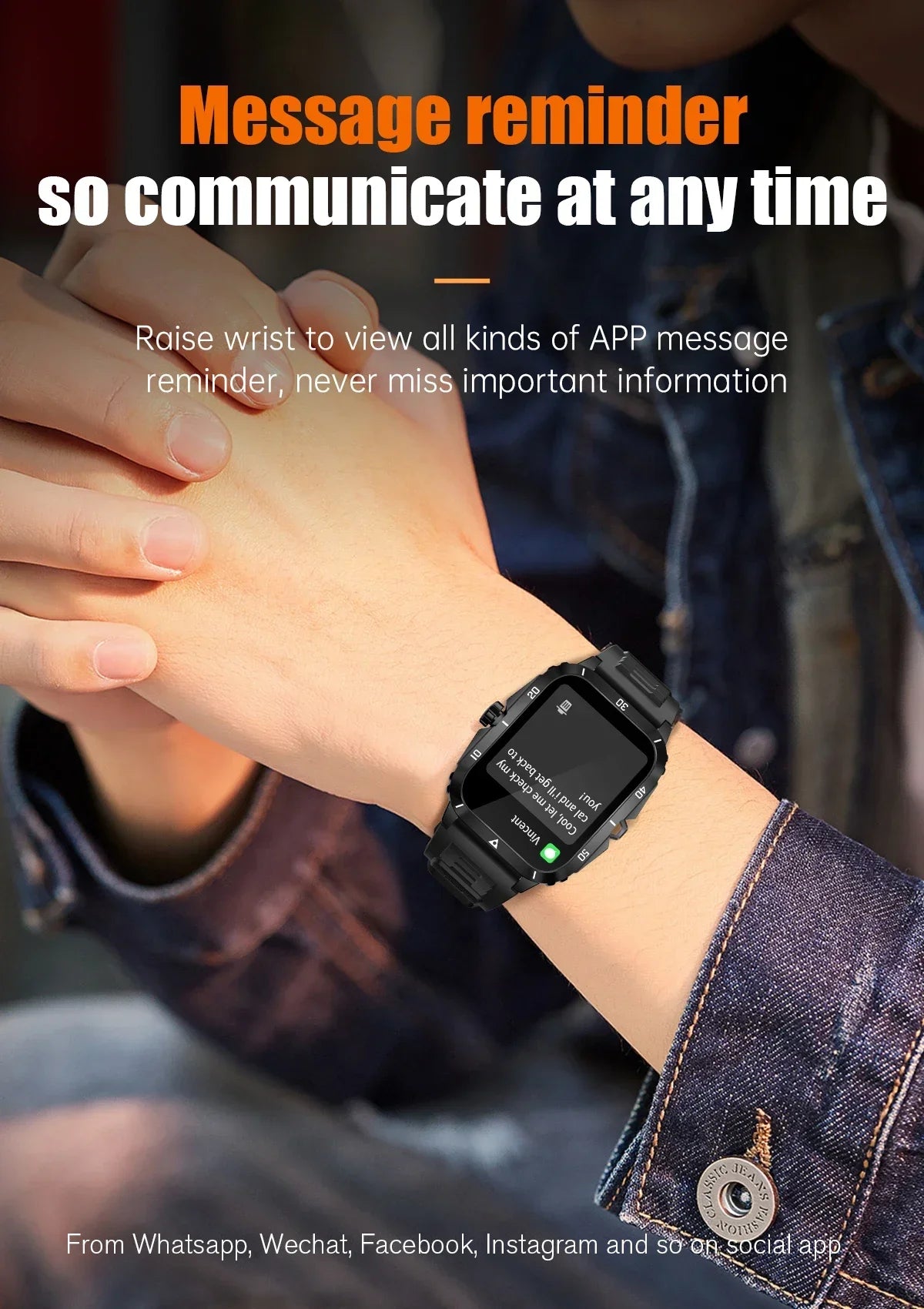 KT71 Waterproof Smart Watch