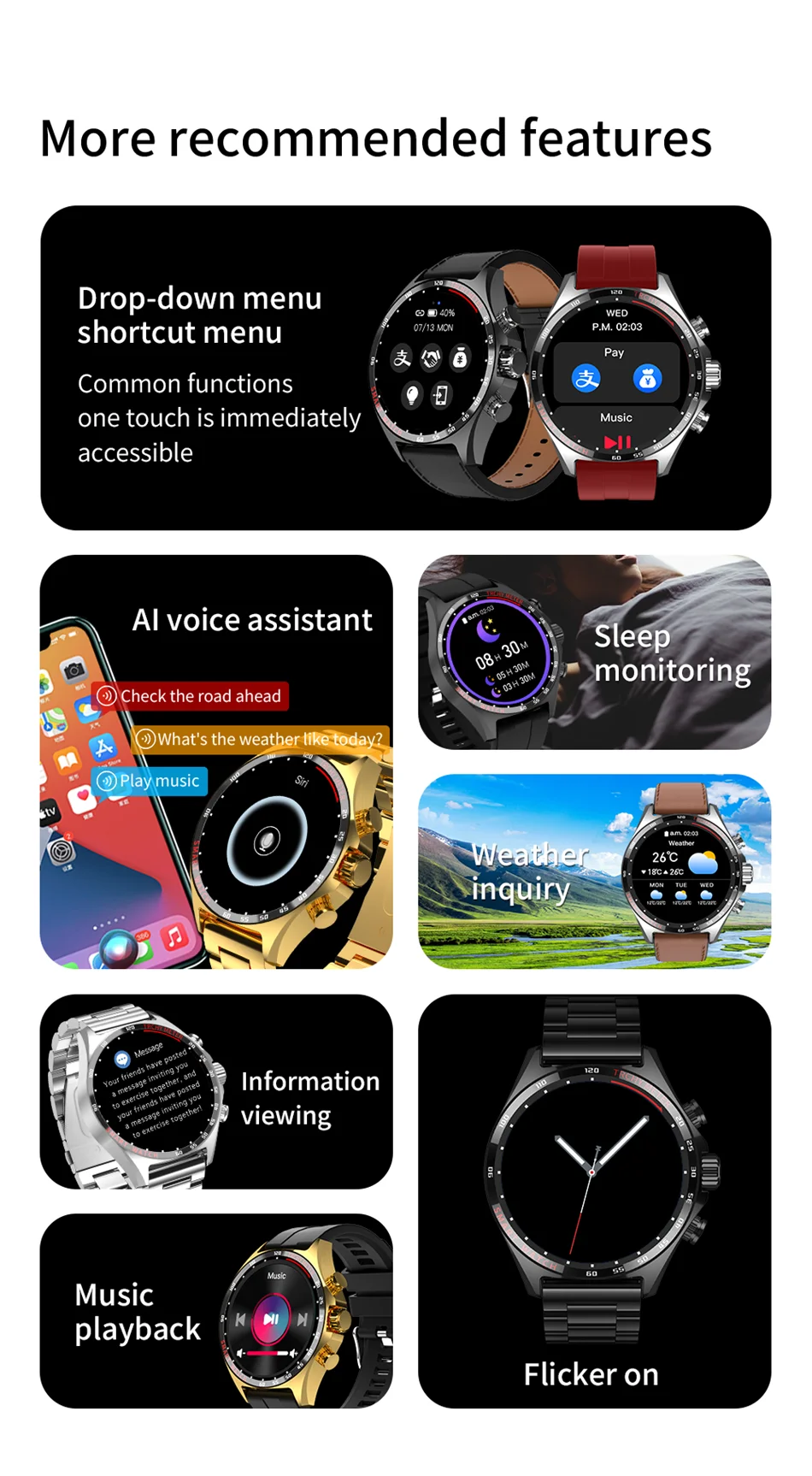 LIGE Business Smart Watch