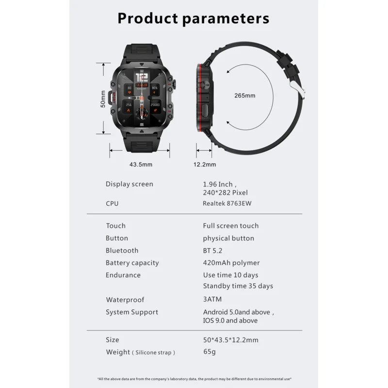 Rugged Military Spec Smartwatch