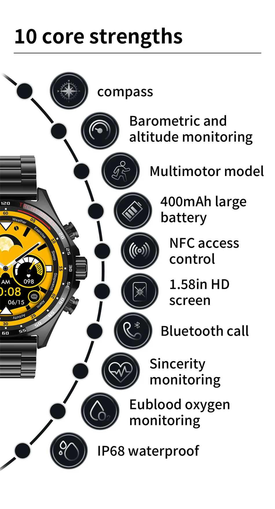 LIGE Business Smart Watch