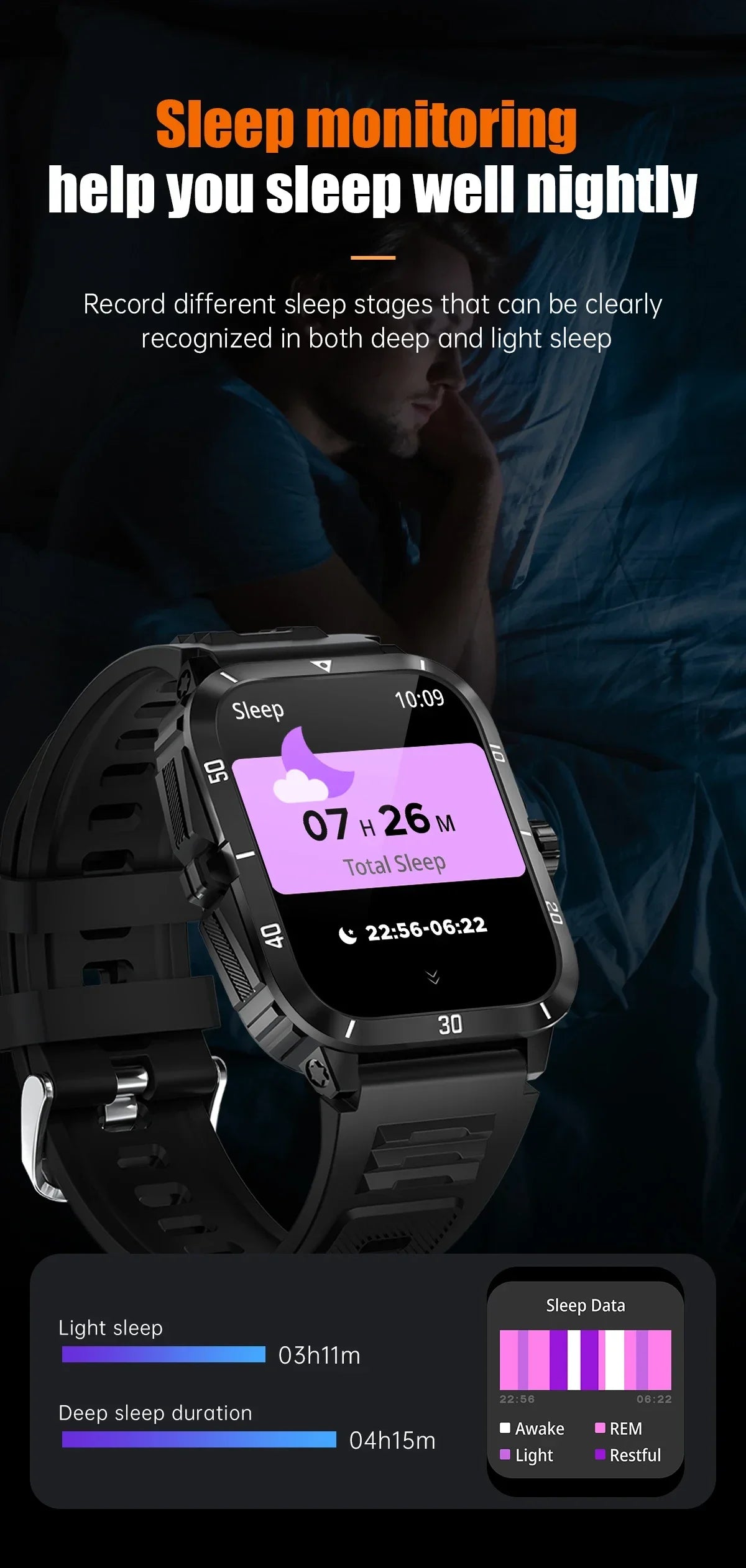 KT71 Waterproof Smart Watch