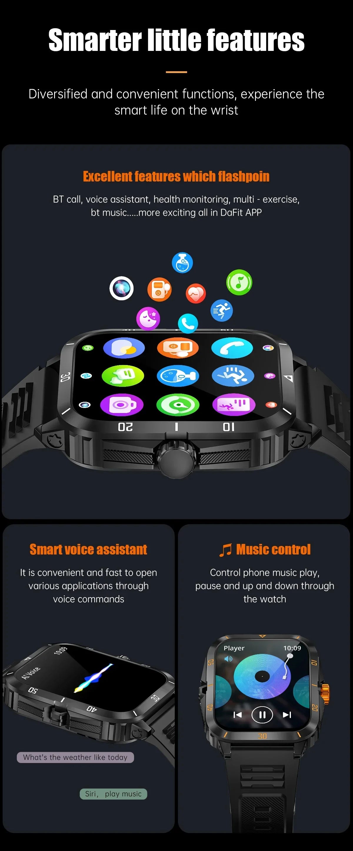 KT71 Waterproof Smart Watch